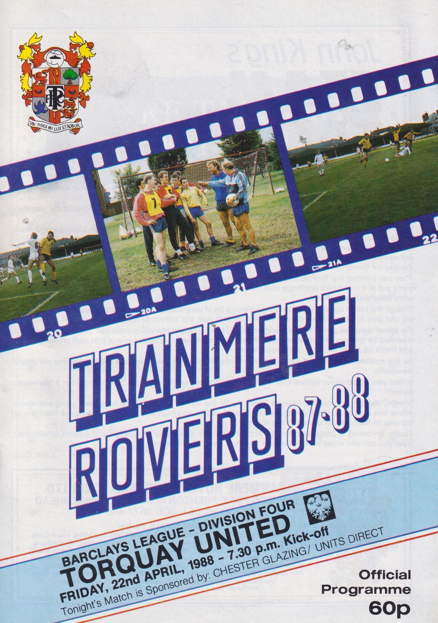 Tranmere Rovers v Torquay United match programme